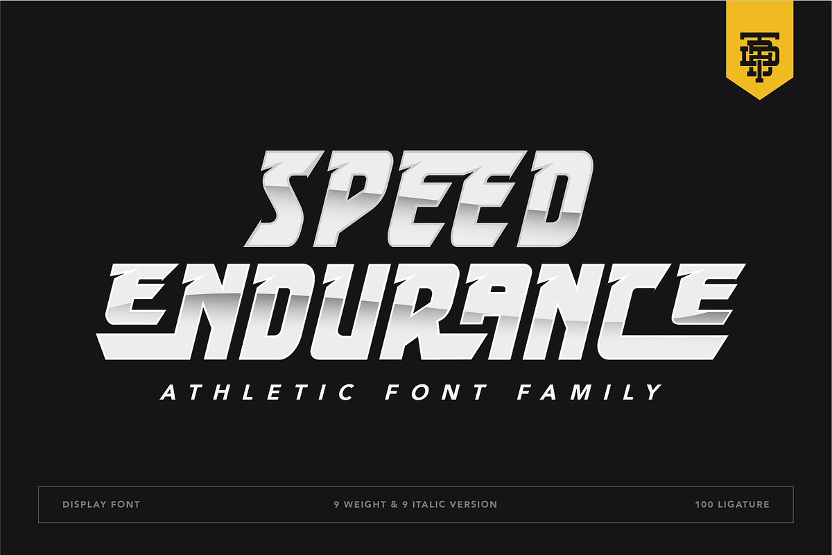 Speed Endurance, a Sans Serif Font by Burntilldead (Photo 1 of 10)