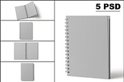 Spiral Notebook Mockup, a Books & Magazine Mockup by mockupbuys (Thumbnail 2 of 12)