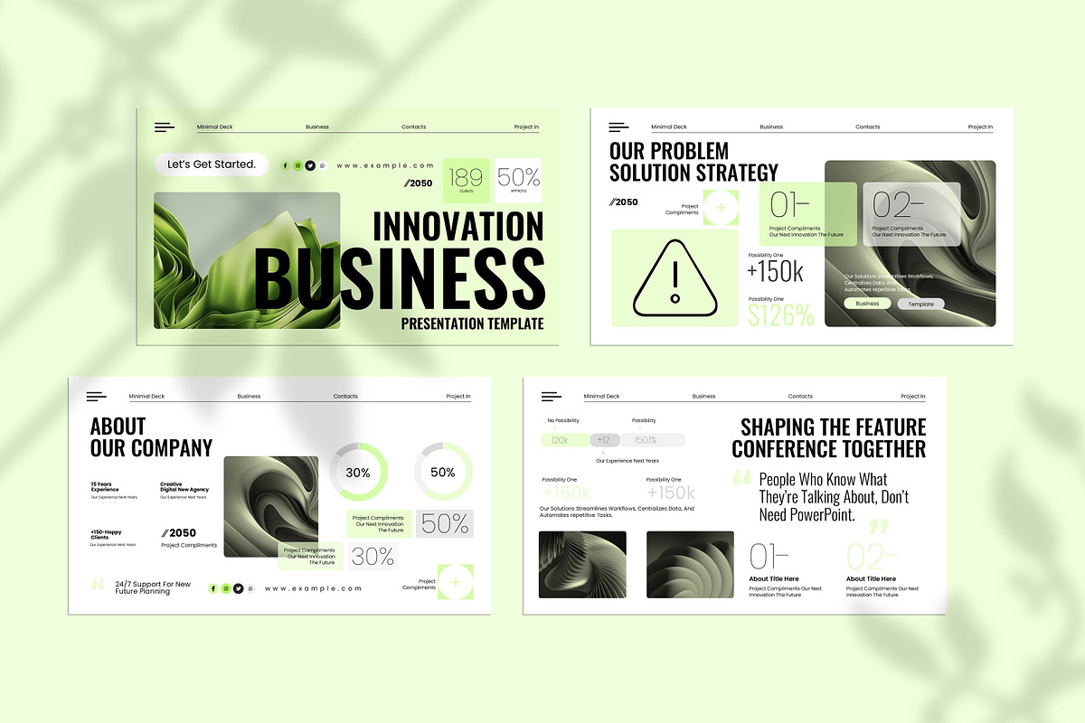 Minimal Business plan Presentation, a Presentation Template by Slide-Agency (Photo 4 of 9)