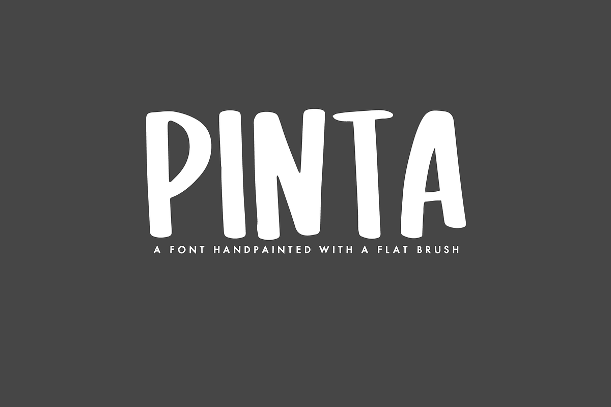 Pinta — A Handpainted Font preview 6
