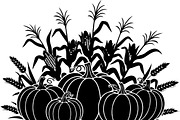 Thanksgiving Harvest Silhouette, an Illustration by Creativeshirt (Thumbnail 20 of 51)