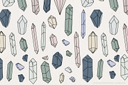 Line Crystals Clipart Bundle, an Object Graphic by IllustratorAnnie (Thumbnail 3 of 7)