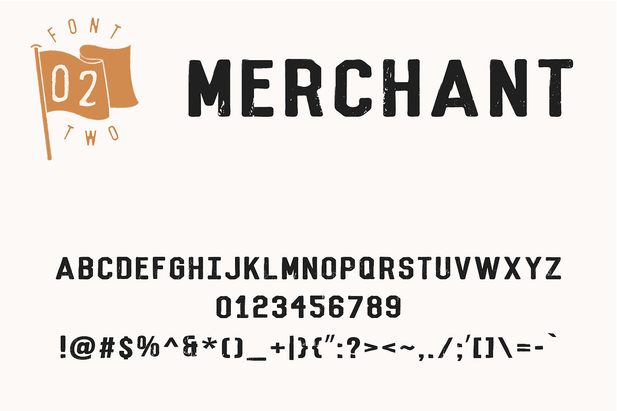 Sign Writer - textured font bundle preview 5