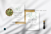 Green Leave Wedding Suite, an Invitation Template by Azka Creative (Thumbnail 2 of 5)