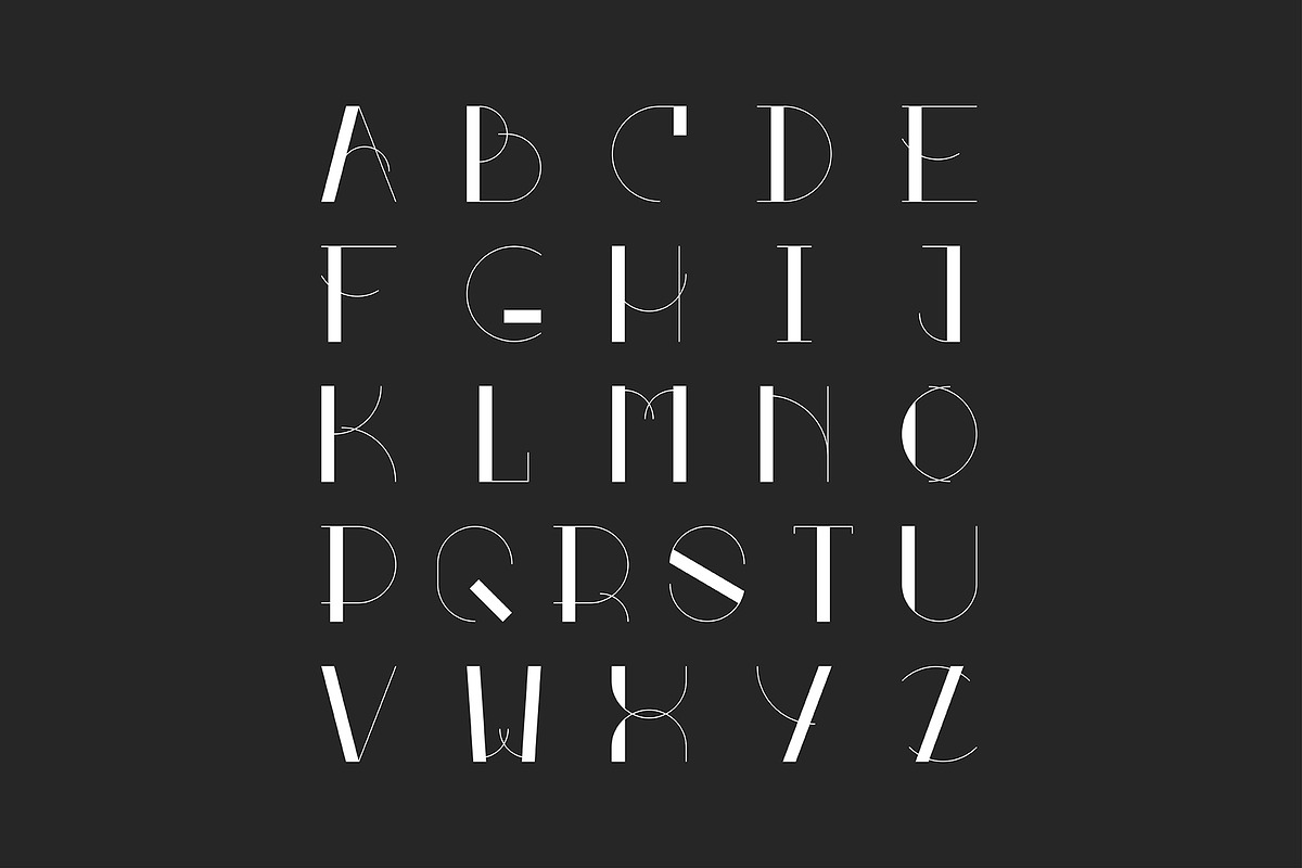 CARSTON minimalistic font design preview 3