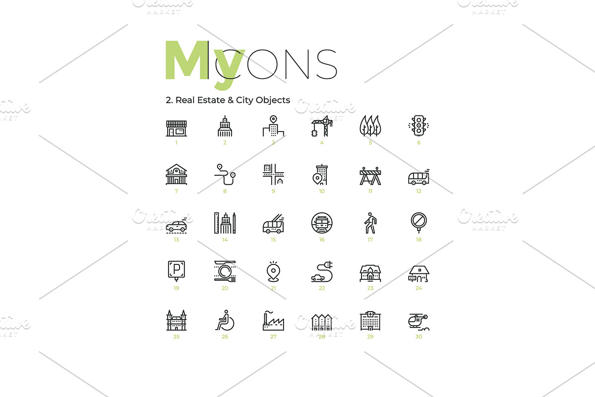 My Icons, an Outline Icon by Andrew Kras Design (Photo 9 of 38)