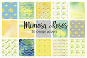-50% Mimosa & roses flowers, an Illustration by LABFcreations (Thumbnail 6 of 8)