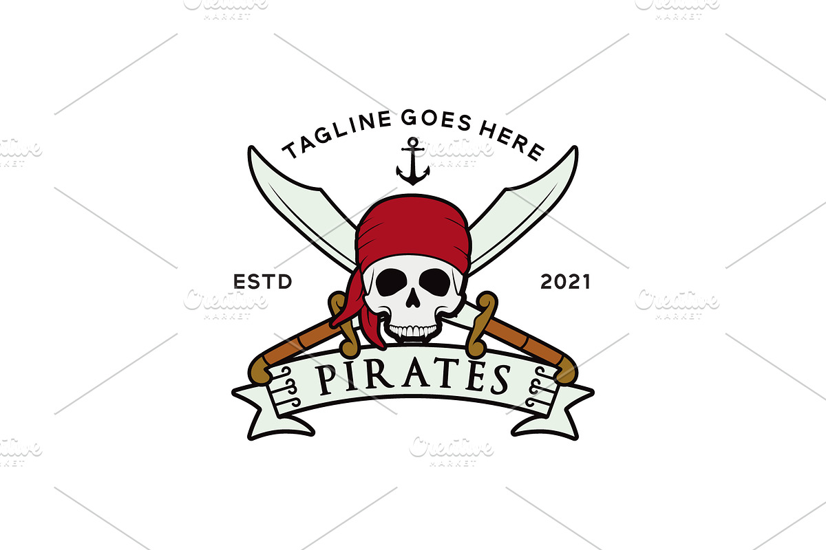 Pirates Logo, a Branding & Logo Template by Atlantis X Nurman Arbai (Photo 2 of 2)