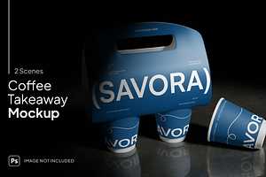 Paper Coffee Cup Mockup with Lid, a Cups & Container Mockup by graphicsauce