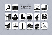 Argentina landmark icons (16x), an Icon by Artefy's Graphic Bar (Thumbnail 2 of 2)