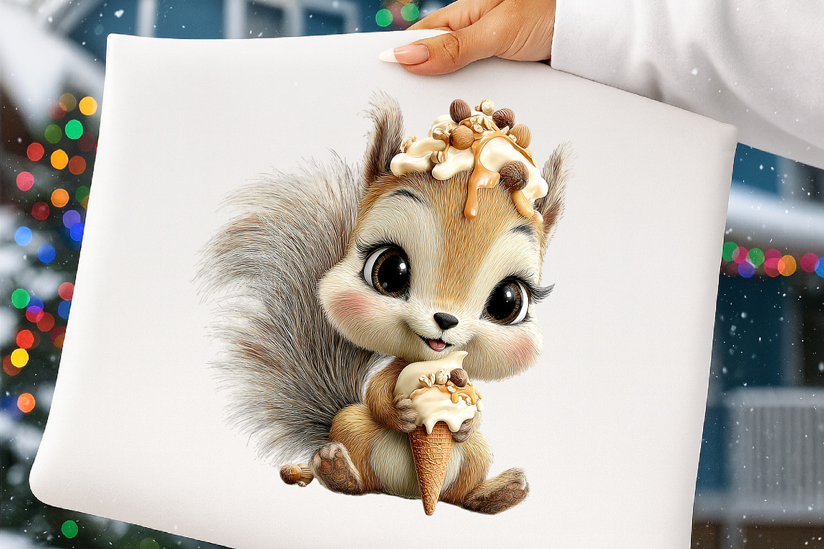 Whimsical Animals Ice Cream Clipart, an Illustration by Digital Artistic99 (Photo 5 of 11)
