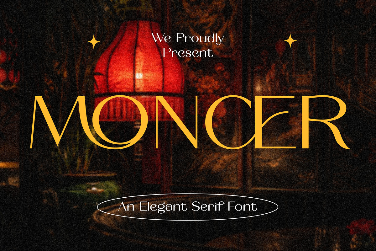 Moncer - An Elegant Serif Font, a Serif Font by Muflieart (Photo 1 of 10)