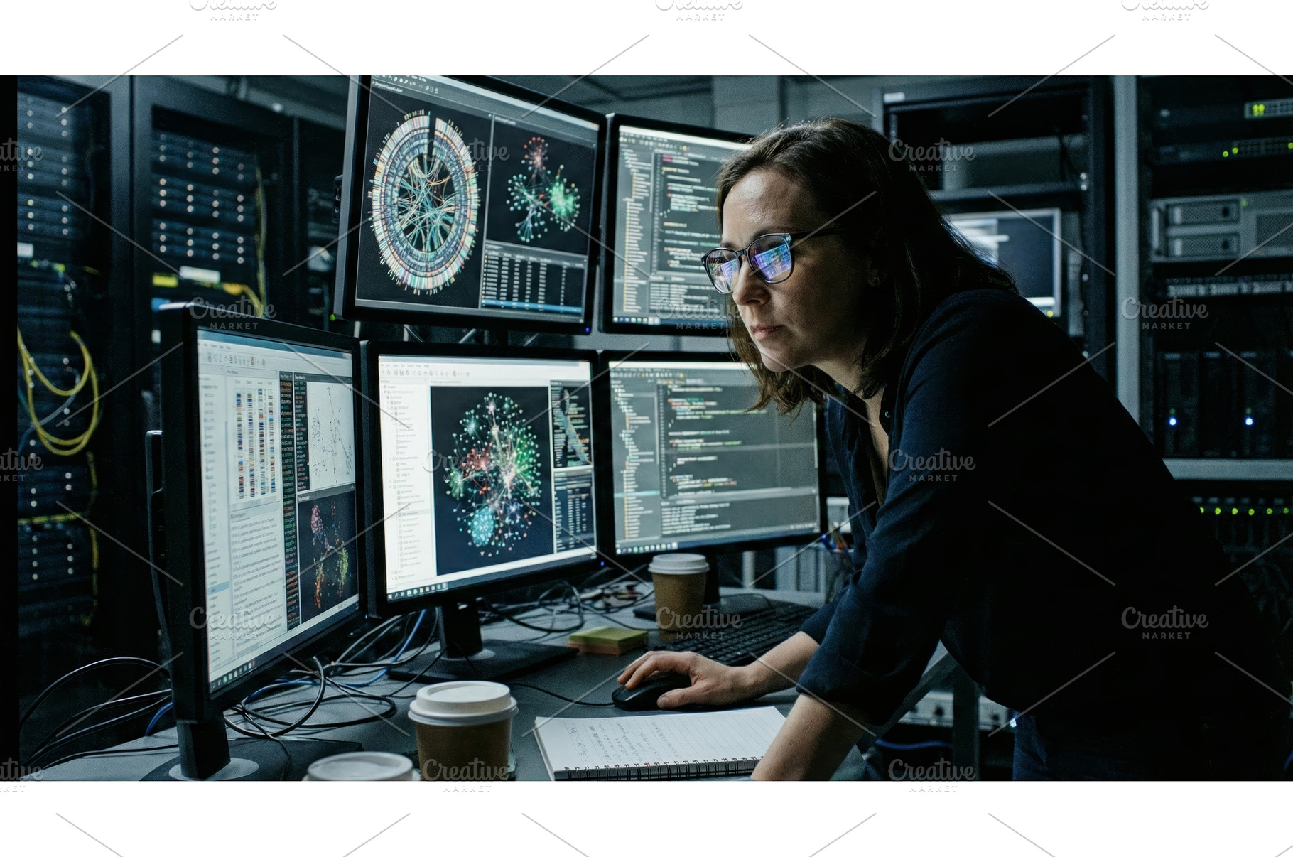 Woman Working in Control Room, a Technology Photo by CREATIVEDEF
