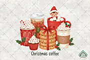 Christmas Coffee Sublimation PNG, an Illustration by Craft Nest (Thumbnail 1 of 6)