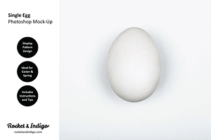 Single Egg Easter Photoshop Mock-Up