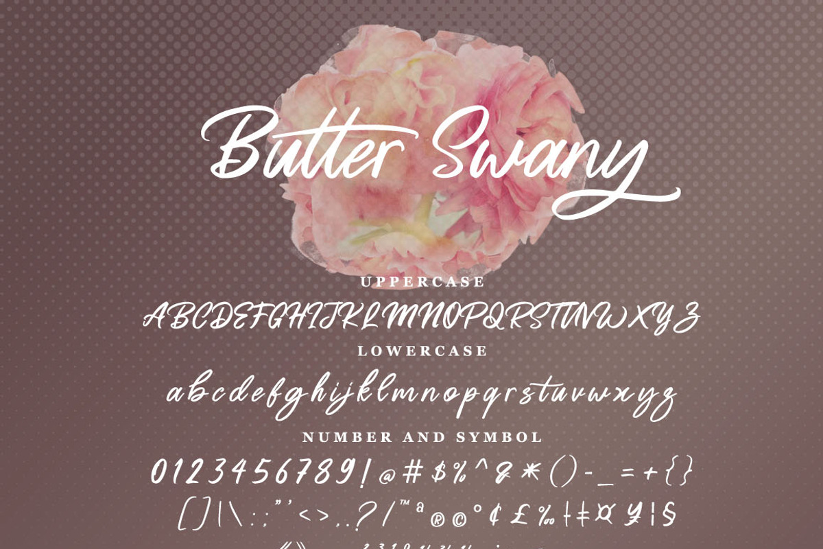 Butter Swany - Handwritten Font, a Script Font by FHFont (Photo 8 of 9)