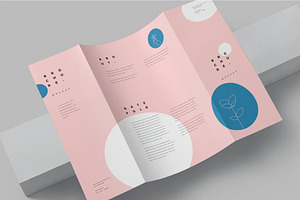 A4 Gate Fold Brochure Mockup