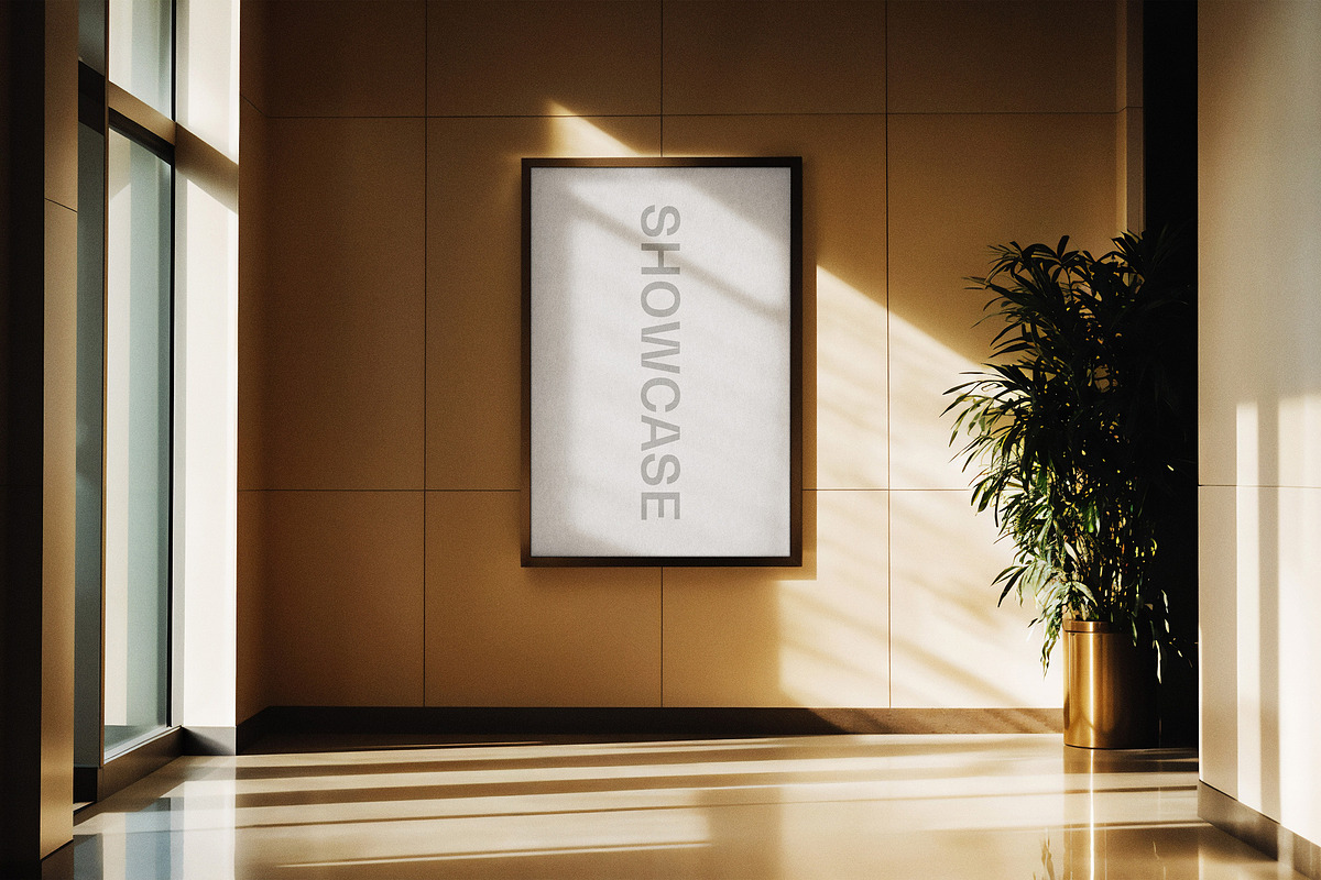 Framed Office Poster Mockup, an Advertising Mockup by Design Squad (Photo 3 of 3)