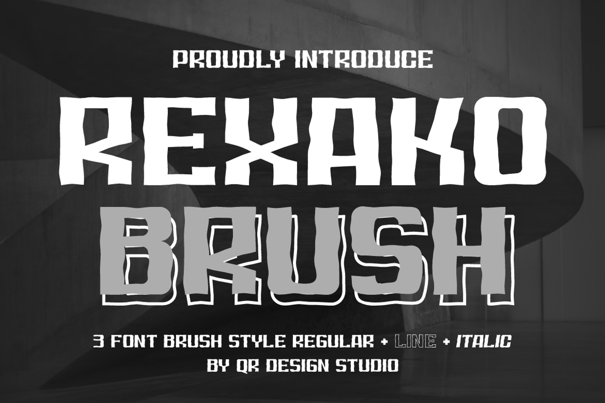 Rexako Brush, a Handwritten Font by QR Design Studio (Photo 1 of 11)