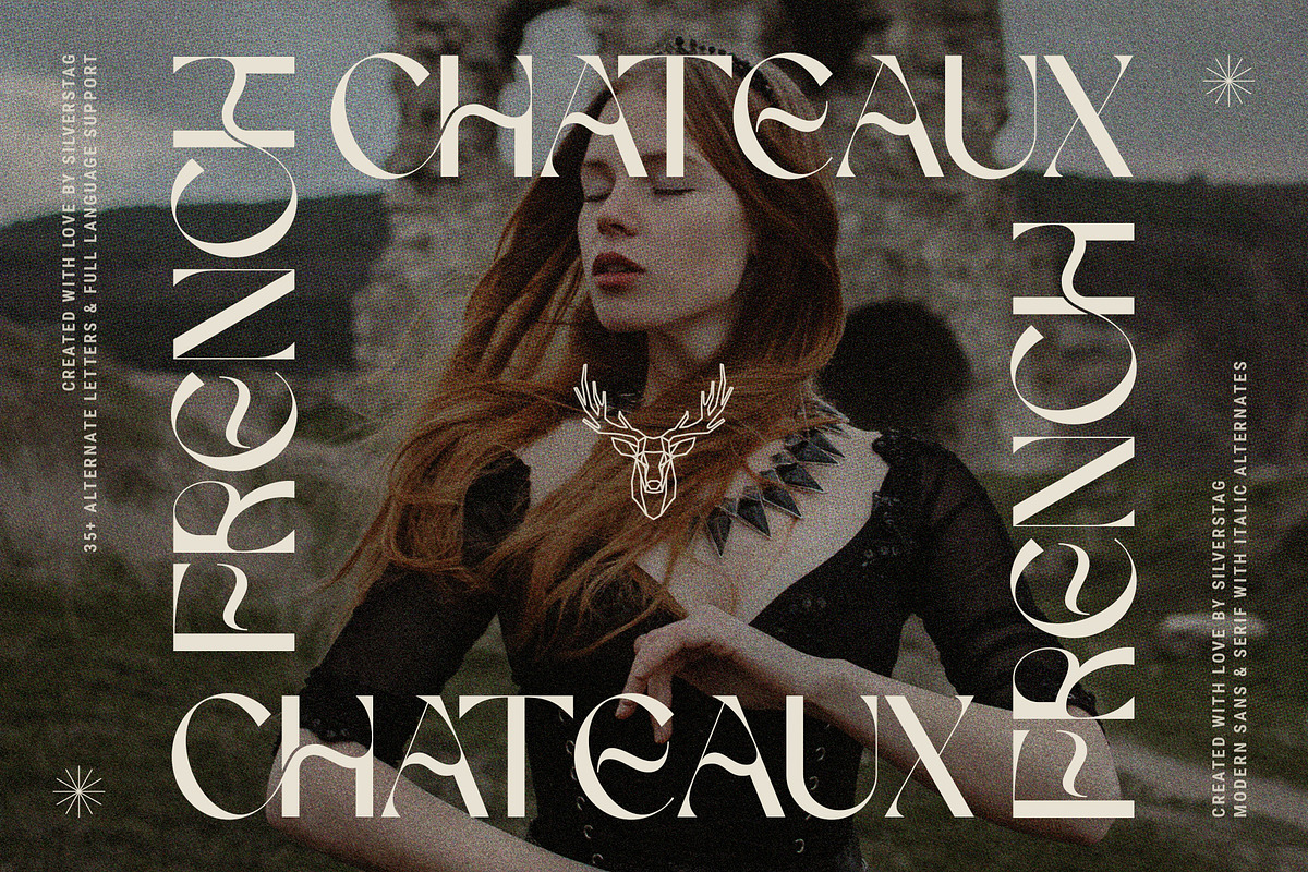 FRENCH CHATEAUX - Chic Display Font, a Sans Serif Font by SilverStag Type Foundry (Photo 1 of 22)