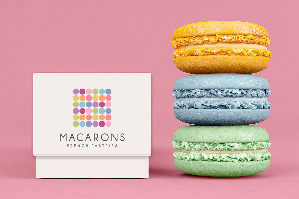 Macarons Logo set, a Branding & Logo Template by IKarGraphics (Photo 4 of 8)