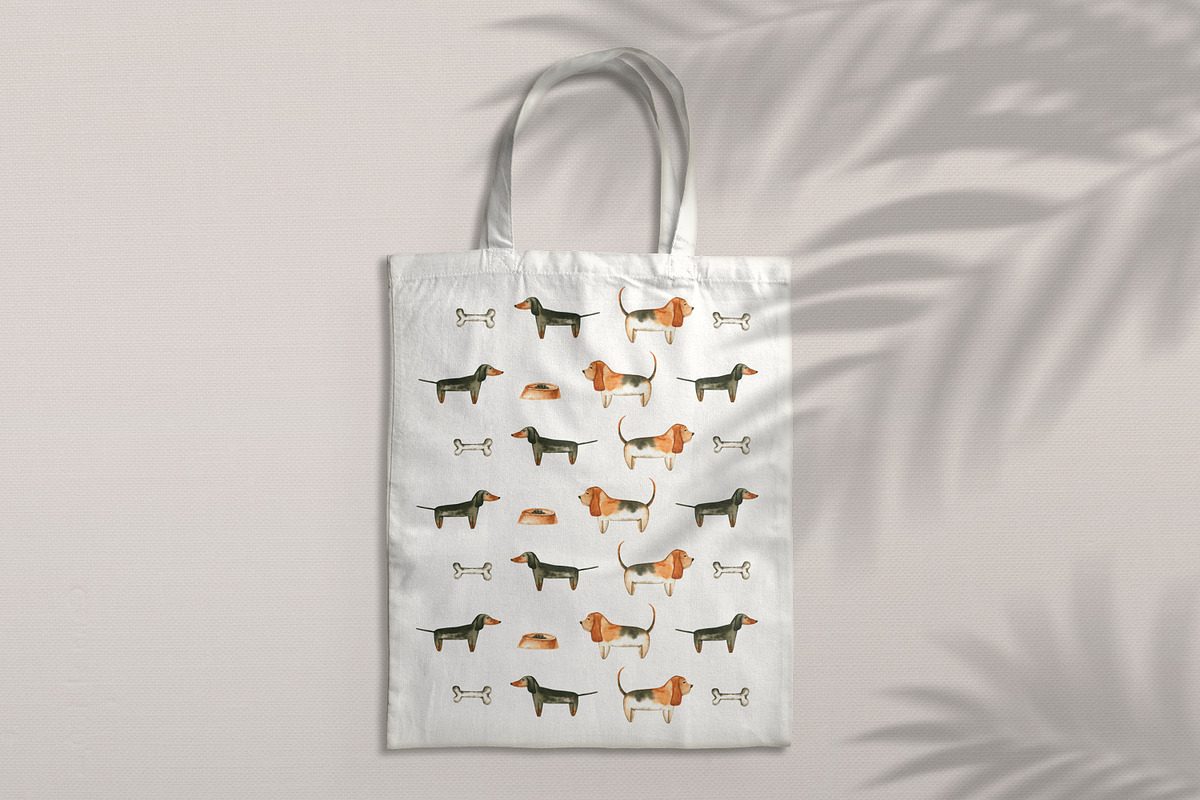 Adorable Dogs. Watercolor set., an Animal Illustration by Ola_Vola (Photo 8 of 8)