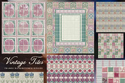 Vintage Tiles: Frames, Backgrounds, an Object Graphic by Purple (Thumbnail 9 of 12)