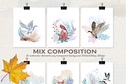 Watercolor North American Spring, an Illustration by Graphobia (Thumbnail 5 of 10)