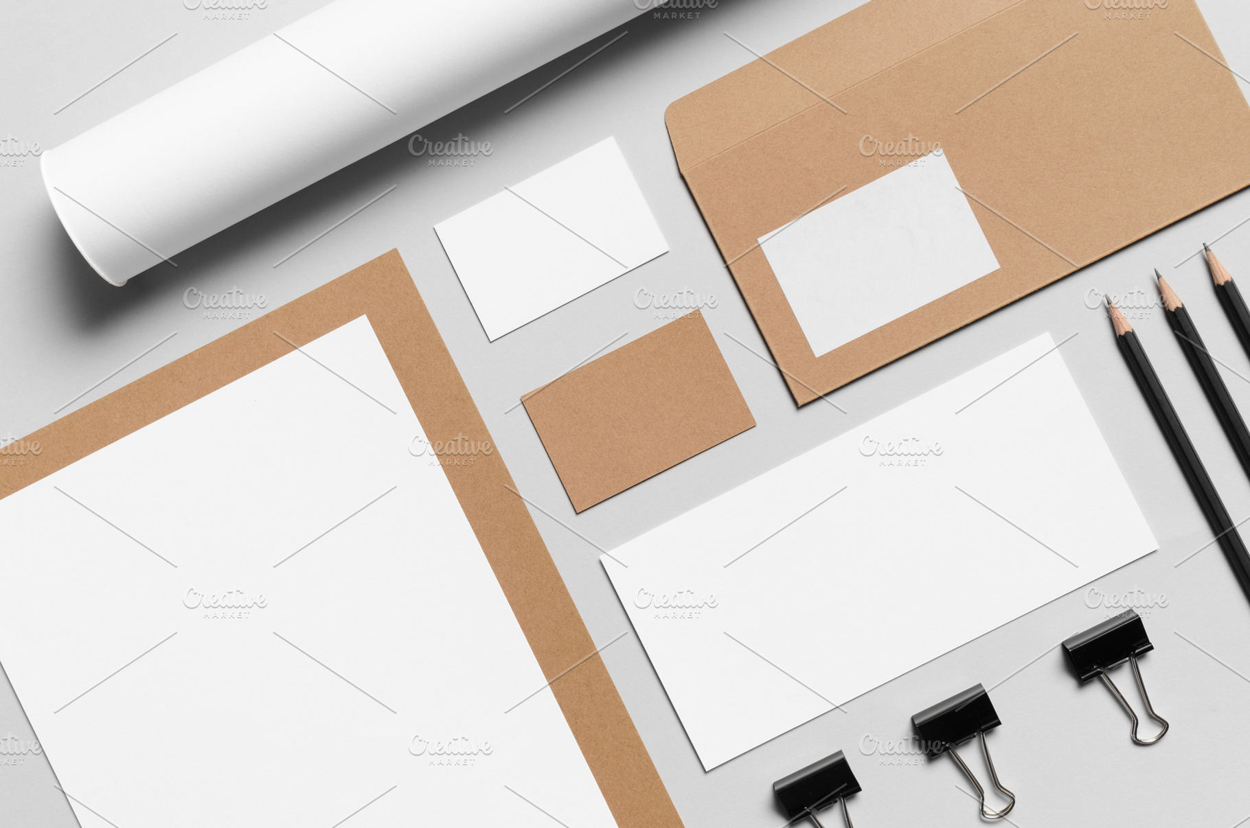 Branding stationery mockup JPEG, an Abstract Photo by Shablon