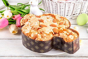 Easter Colomba Cake, Colomba di Pasqua, sweet sugared dove-shape, a Holiday Photo by Rimma