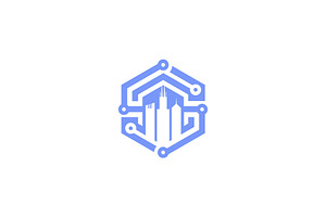 digital town logo, a Branding & Logo Template by ZHR Creative