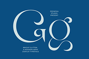 Bright Glitten, a Serif Font by zeenesia (Thumbnail 7 of 20)