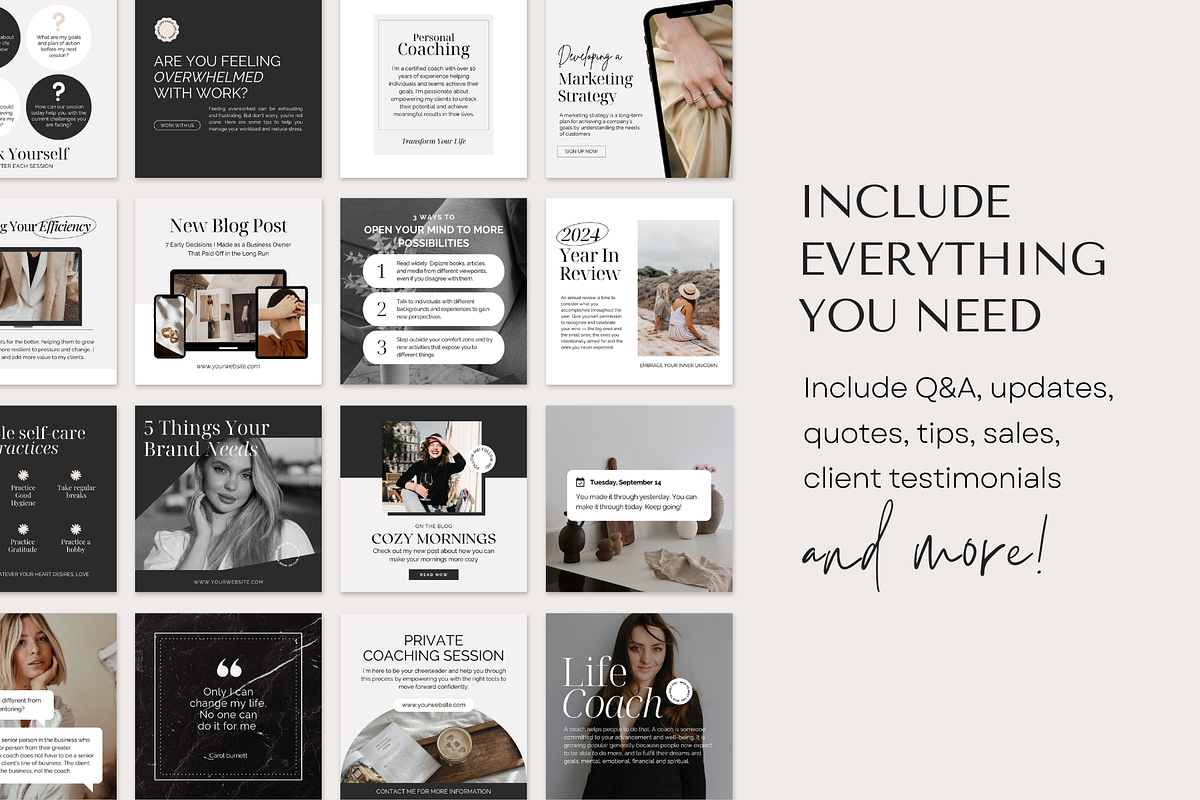 Coaching Instagram Post Template, a Social Media Template by ShopRShop (Photo 4 of 10)