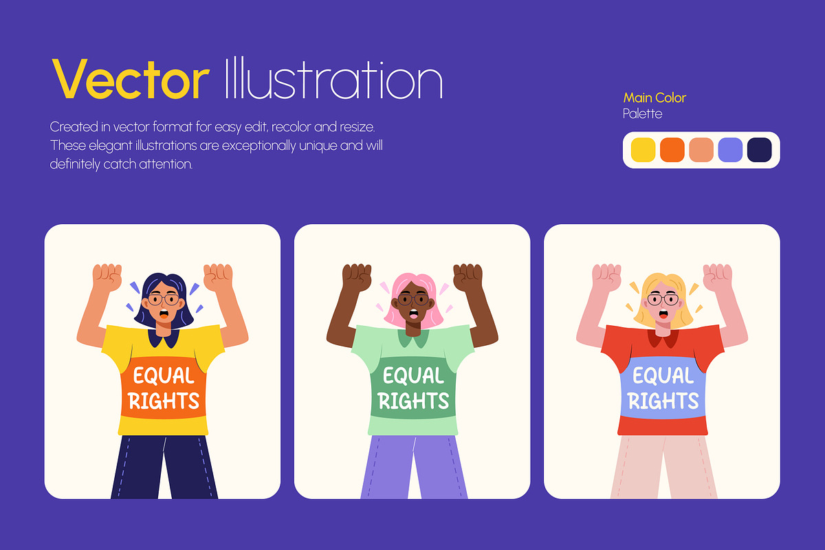 Feminist Icons Illustration, a Person Illustration by Creative Stall (Photo 2 of 10)