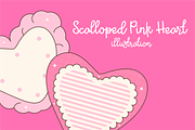 Scalloped Pink Heart illustration, an Object Graphic by VL Shop (Thumbnail 2 of 3)