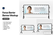Fence Barrier Banner Mockup, an Advertising Mockup by SLAB! Design (Thumbnail 1 of 5)