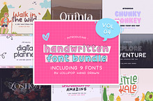 The Handwritten Font Bundle - Vol 04