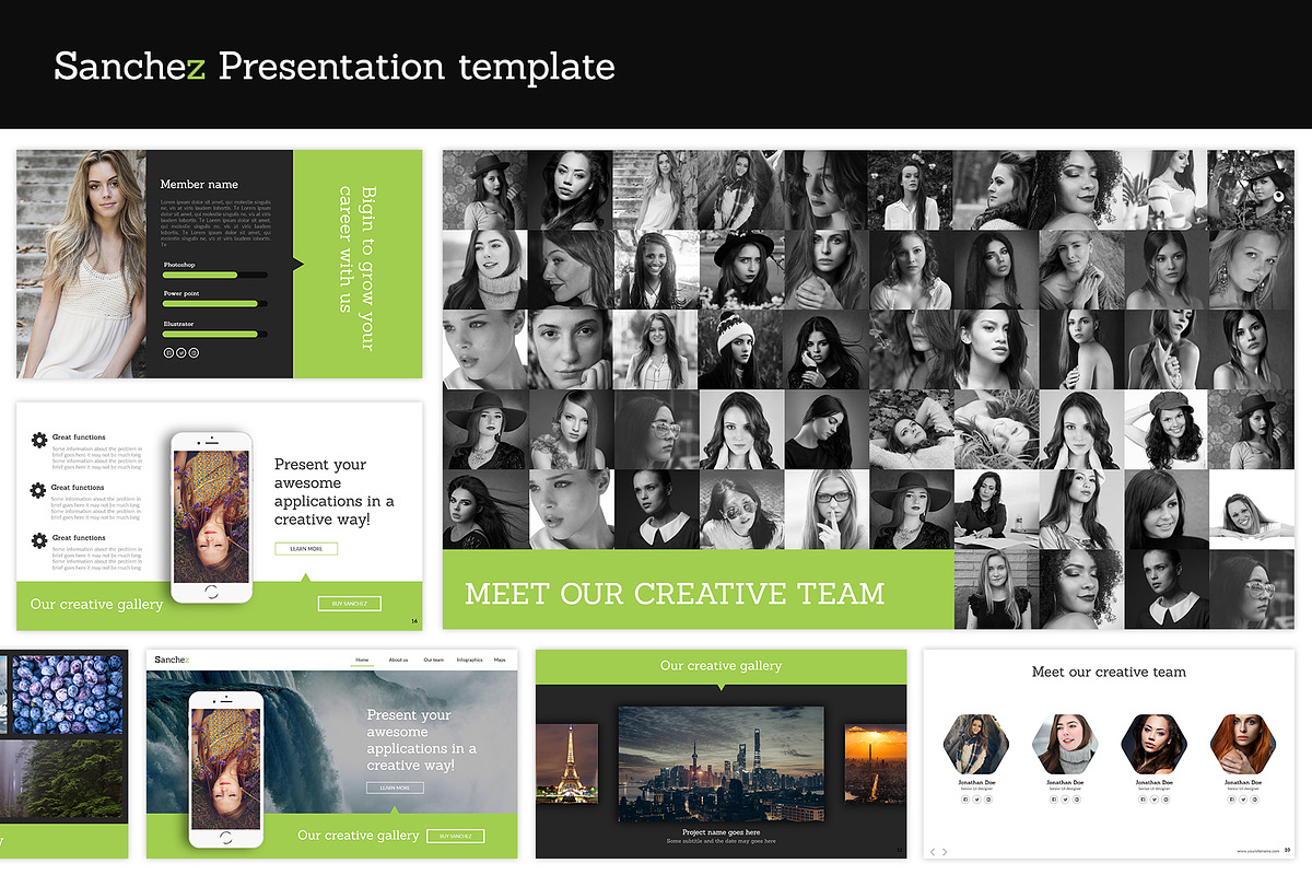 Sanchez Google slides presentation, a Presentation Template by anchor_point_heshan (Photo 3 of 6)