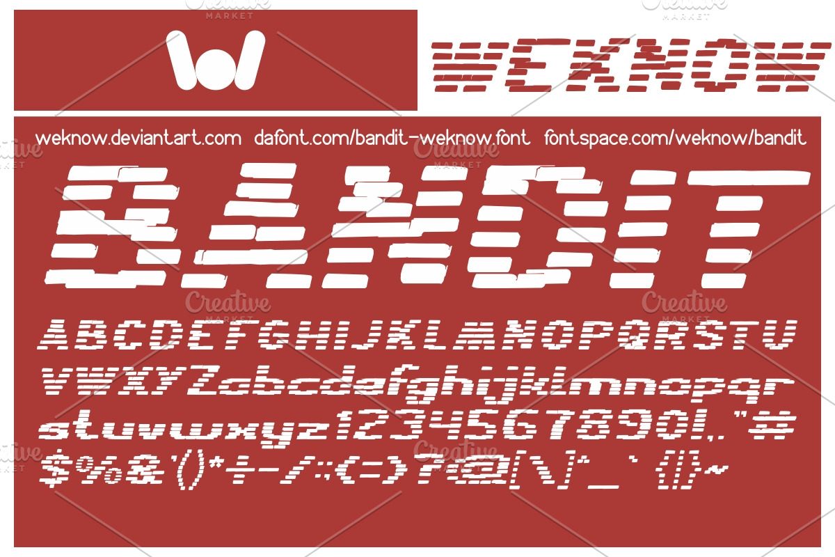 bandit font preview 6