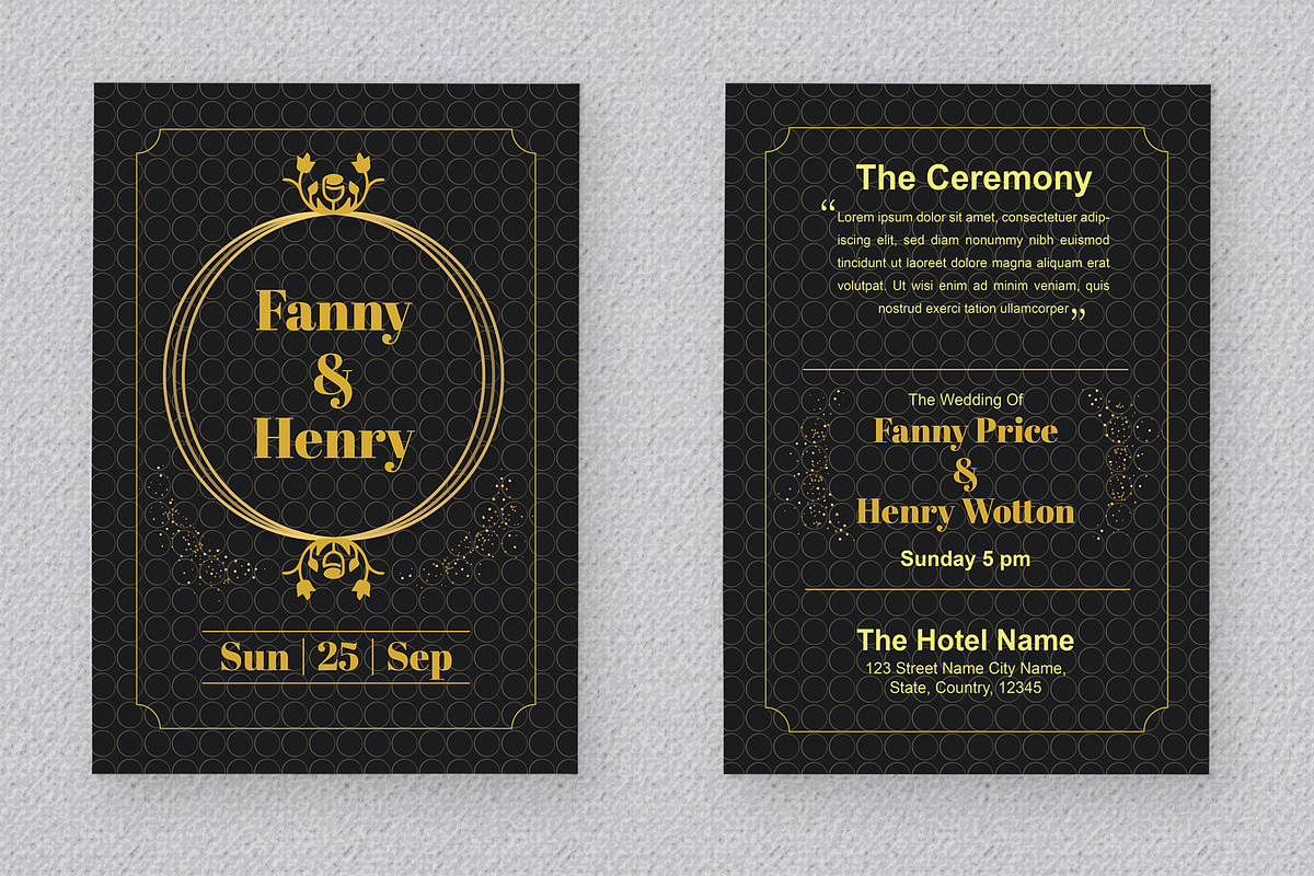 Wedding Invitation Card, a Stationery Template by MightyDesign (Photo 3 of 7)