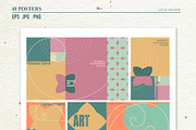 Abstract Geometric Posters, a Background Graphic by Collection by VY (Thumbnail 8 of 15)