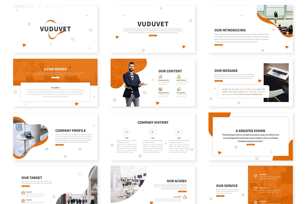 Vuduvet - Powerpoint Template, a Presentation Template by inspirasign