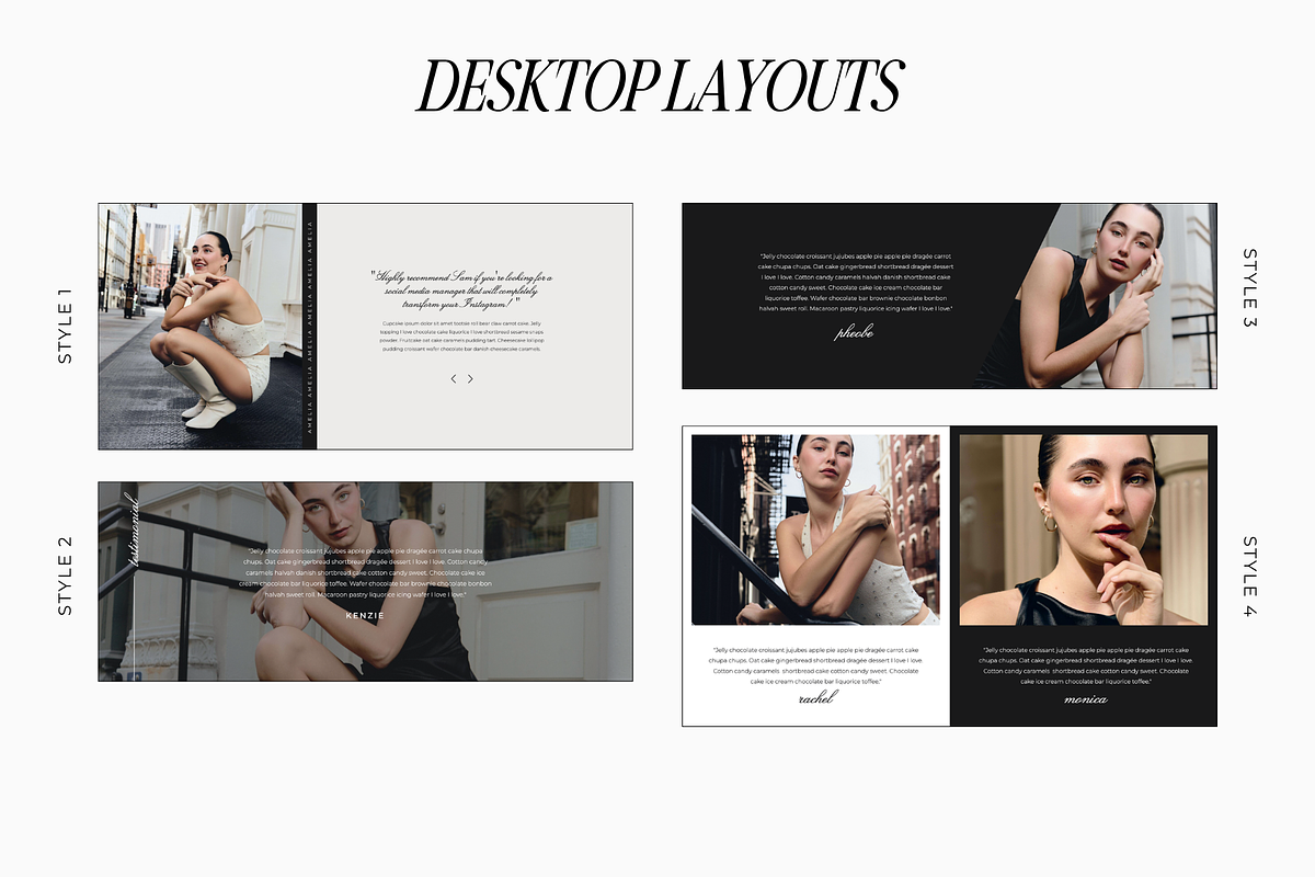 Showit Testimonial Add On Templates, a Landing Page Template by Blush Created (Photo 6 of 16)