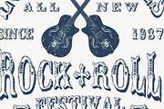 VECTOR SET OF 12X ROCK&ROLL GRAPHICS, an Illustration by ulasokuyucu (Thumbnail 7 of 13)