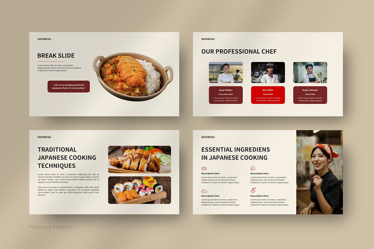Japanese Restaurant - Pitch Deck, a Presentation Template by FIBRINOSÄ (Photo 3 of 10)