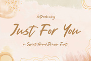 Just For You - Sweet Hand Drawn Font, a Handwritten Font by Typefactoryco (Thumbnail 1 of 10)