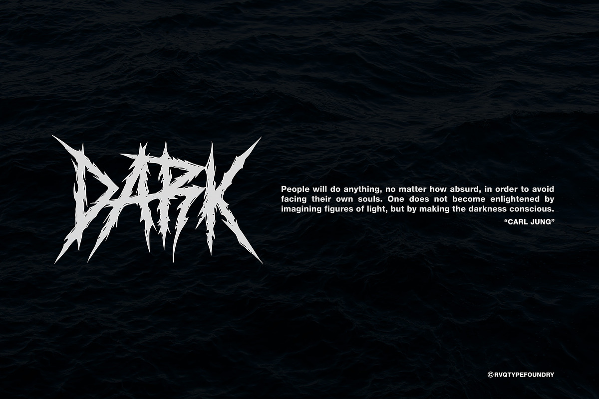 Blackshark typeface, a Blackletter Font by Rvq Type Foundry (Photo 5 of 5)