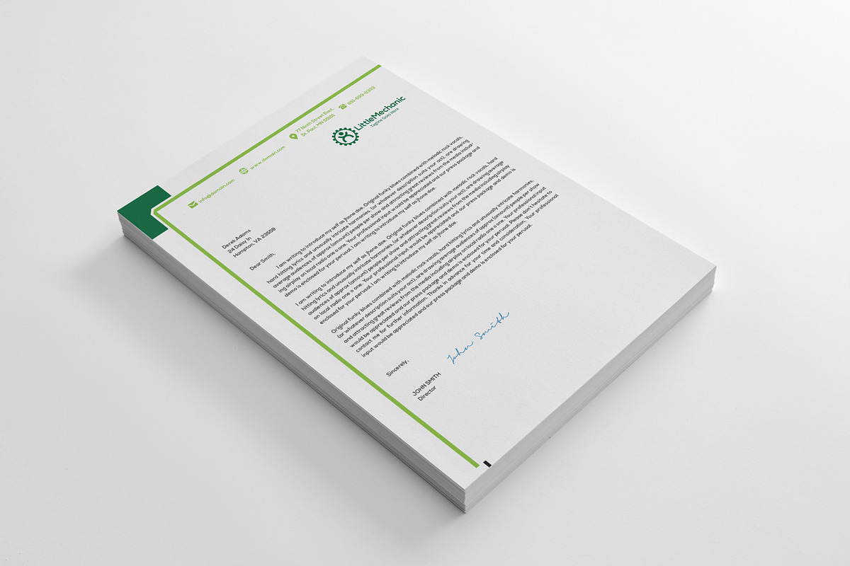 Letterhead Design B+G, a Stationery Template by Sajida Salim (Photo 2 of 2)