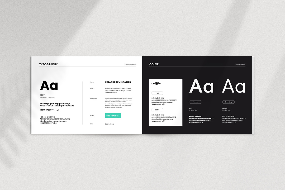 Quote | Brand Guidelines, a Brochure Template by GoldenPixelStudio