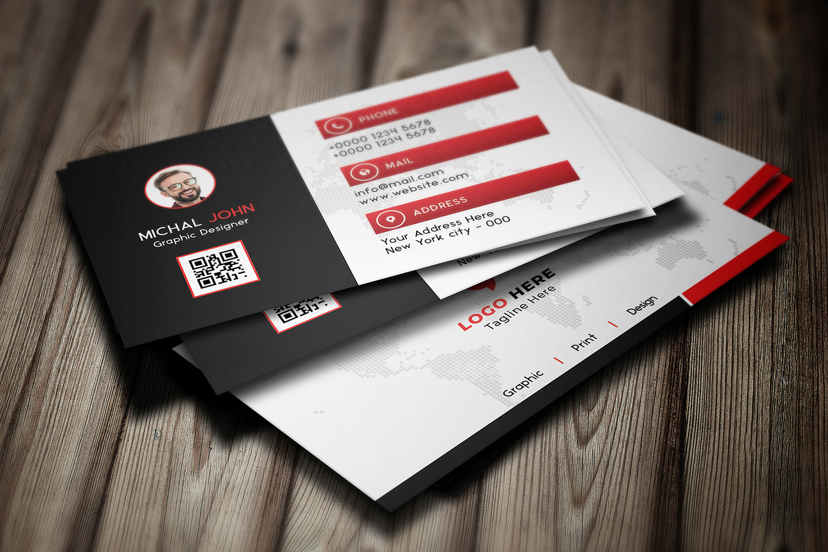 Corporate Business Card, a Business Card Template by Saman Osama (Photo 4 of 4)
